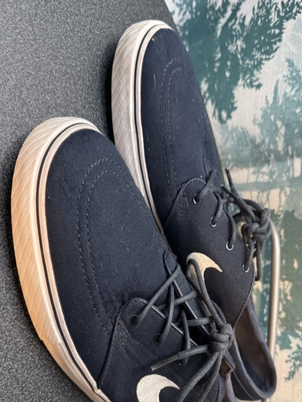 Nike SB Zoom Stefan Janoski Canvas Skate Shoes Navy Blue Men’s Size 11